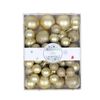 Catzon 42 Pcs Plastic Christmas Balls Sequins and Matte for Holiday Party Wedding-Gold