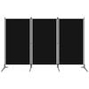 vidaXL 3-Panel Room Divider Black 260cm Folding Panel Privacy Screen Partition