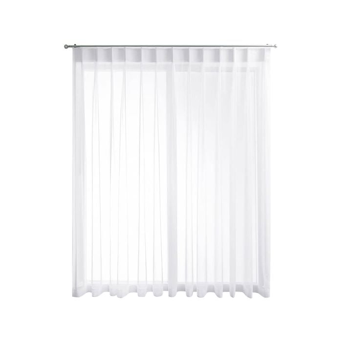 Riva 3701-4000 x 1501-2000mm Custom Made Huntley Triple Pinch Pleat Sheer Curtain & Track
