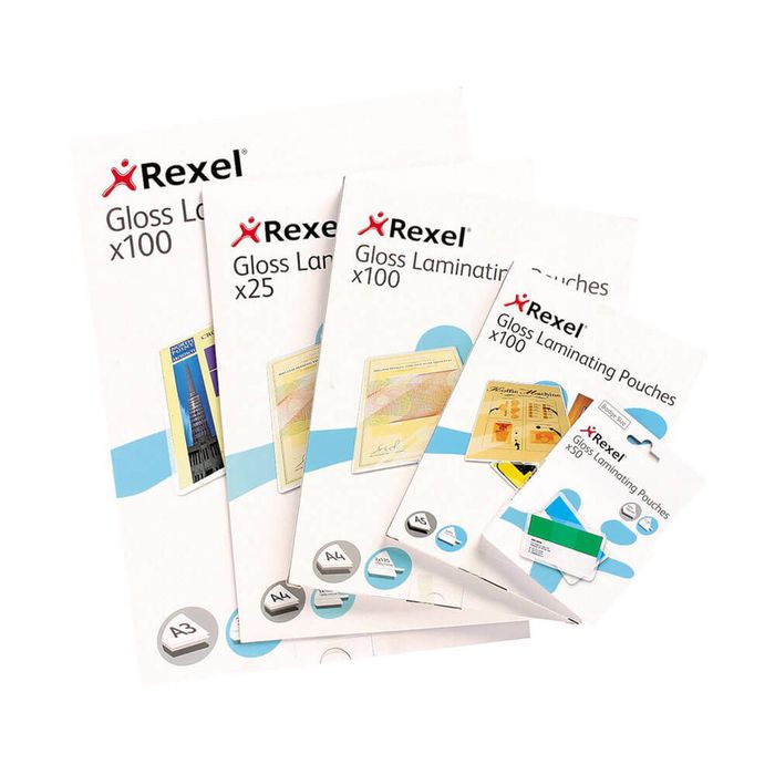 Rexel Laminating Pouches A4 100pk (75 micron)