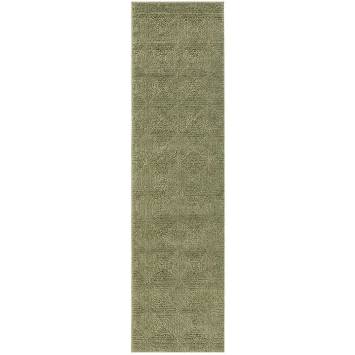 The Rug Connection Avid Shilo Olive Green 300x80cm - Medium Runner Indoor Rug
