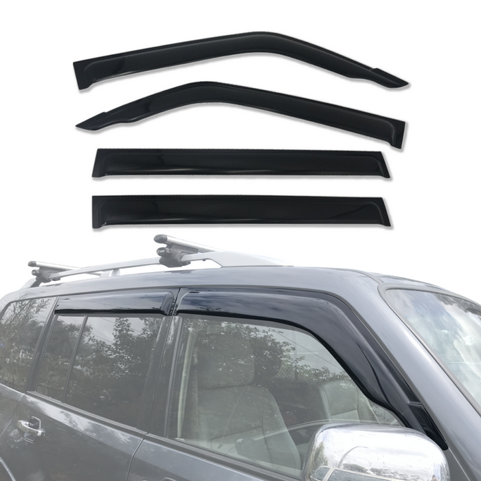 AUSGO Luxury Weather Shields for Mitsubishi Pajero 2000-2021 Weathershields Window Visors Wind Deflectors