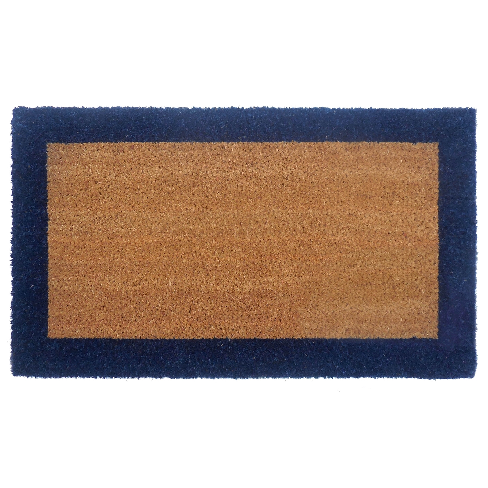 70 x 40cm Blue Border PVC Backed Outdoor Coir Mat product image
