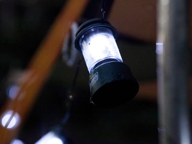 Coleman Rugged Lantern hanging 