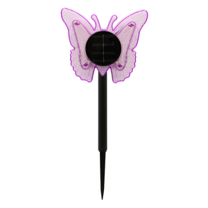 Click Purple Solar Butterfly Stake