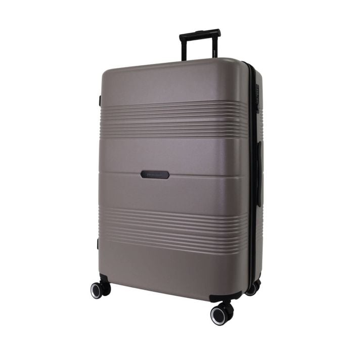 Pierre Cardin Medium 113l Travel Hard Shell Case Suitcase Luggage Taupe