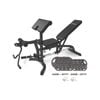 CORTEX BN-11 Exercise FID Bench + 85kg Olympic Tri-Grip Weight Plate and Dumbbell Package