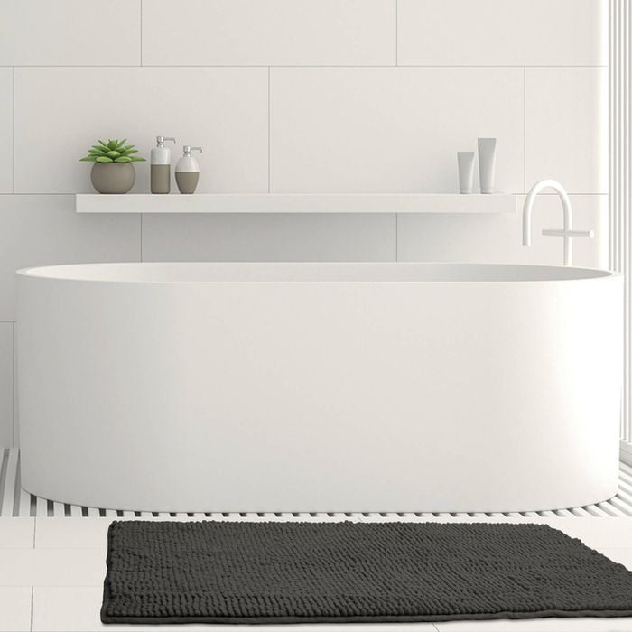 Ardor Toggle 50x100cm Bath Mat Charcoal