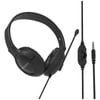 VERBATIM Multimedia Wired Overear Headset W/ Noise Cancelling Boom Mic Black