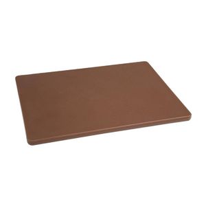 Hygiplas Chopping Board Low Density Brown 305x229x12mm Commercial Kitchen Food Prep