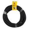 Moroday 10 x 10mm x 5m Black D-Shape Self Adhesive Rubber