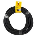 Moroday 10 x 10mm x 5m Black D-Shape Self Adhesive Rubber