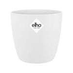 Elho 10.2cm White Brussels Indoor Plant Pot