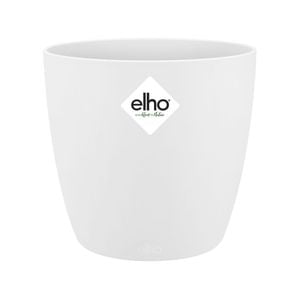 Elho 10.2cm White Brussels Indoor Plant Pot
