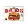 Nostalgic-Art Large Sign Hamburgers