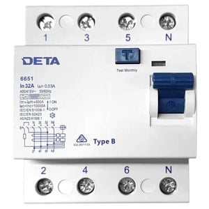 Deta Type B 30mA RCCB 32A 3P+N