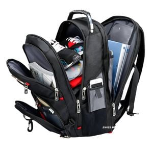 NNEOBA Travel Backpack Breathable Back Pad Black