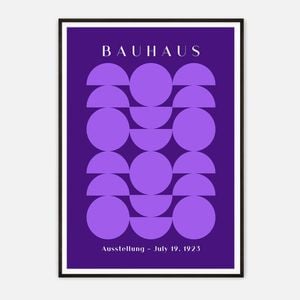 Galrie Bauhaus Exhibition Art Print - July 19, 1923 - Modernist Geometric Design, Black Frame, A2 42 x 60cm (16 x 24inch)
