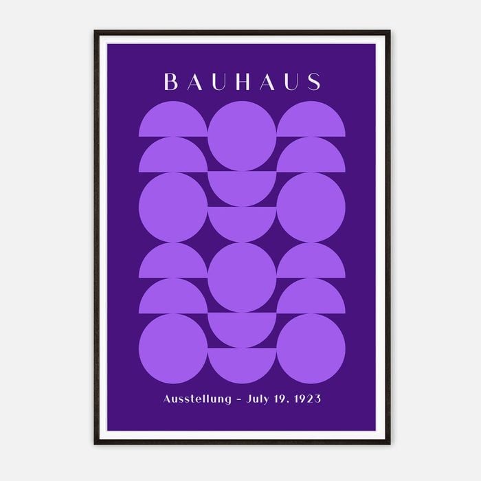 Galrie Bauhaus Exhibition Art Print - July 19, 1923 - Modernist Geometric Design, Black Frame, A2 42 x 60cm (16 x 24inch)