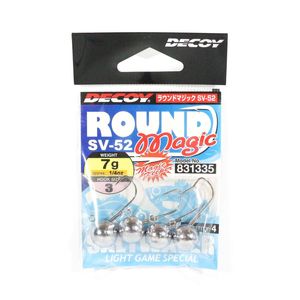 Decoy Round Magic SV52 Finesse Ajing Fishing Jig Head 1/4oz 3