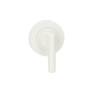 Zanda White Round Escutcheon with Disabled Turn