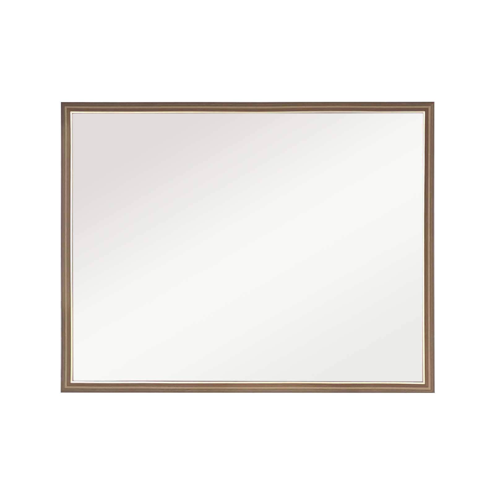 La Bella Antique Brown Wall Mirror Rectangular Frame Makeup Decor Bathroom Vanity 70x90cm