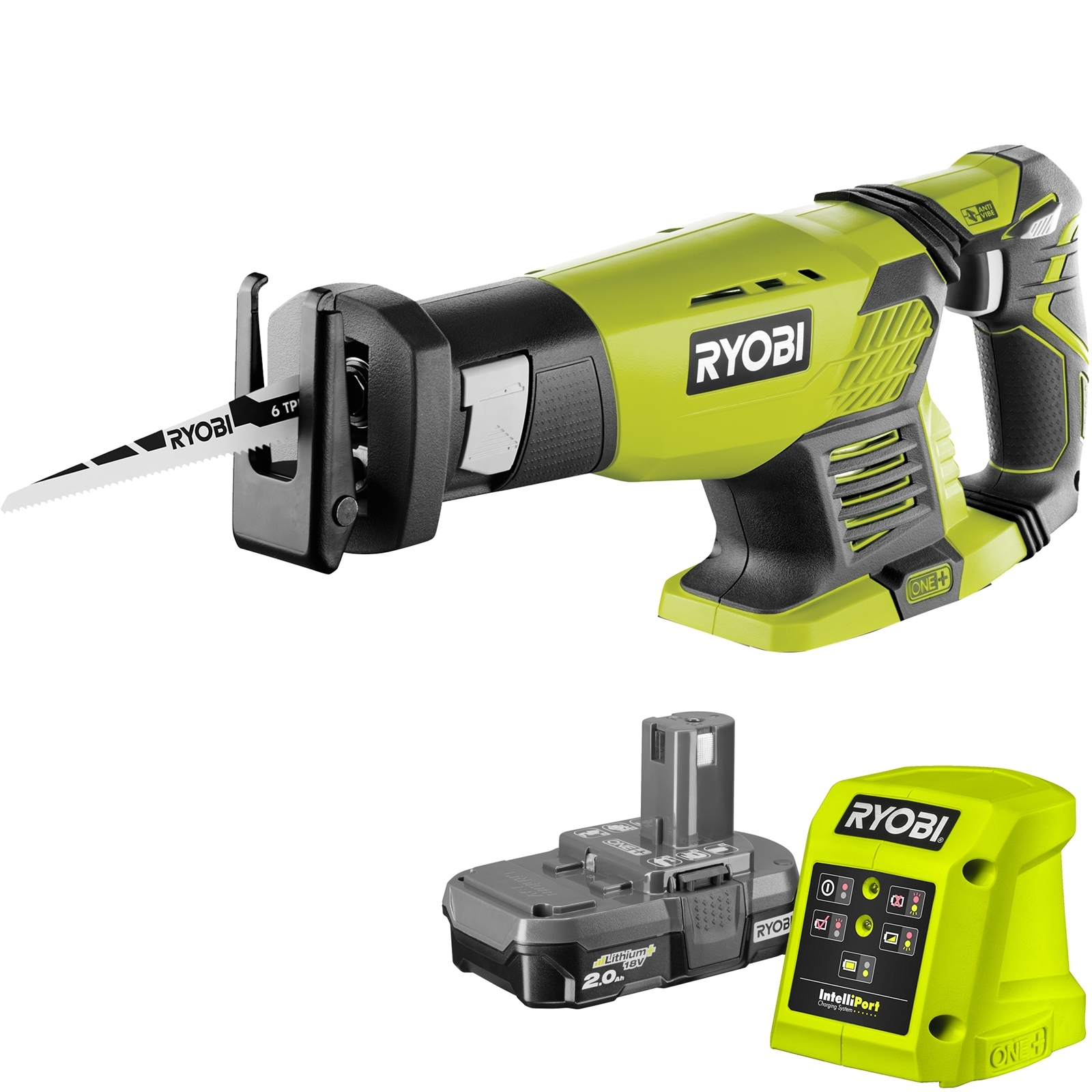 Ryobi ONE+ 18V 2.0Ah Reciprocating Saw Kit product image