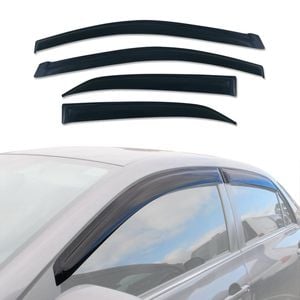 AUSGO Weather Shields for Toyota Corolla Sedan 2007-2013 Weathershields Window Visors Wind Deflectors