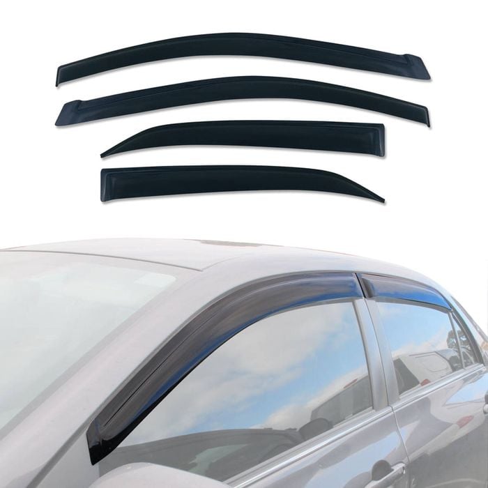 AUSGO Weather Shields for Toyota Corolla Sedan 2007-2013 Weathershields Window Visors Wind Deflectors