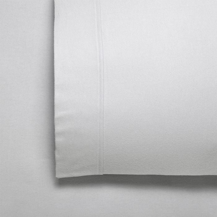 Bianca Fletcher 170gsm Cotton Twill Flannelette Sheet Set Silver - Queen Bed