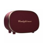 Retro Portable Rechargeable Bluetooth Speaker - Red
