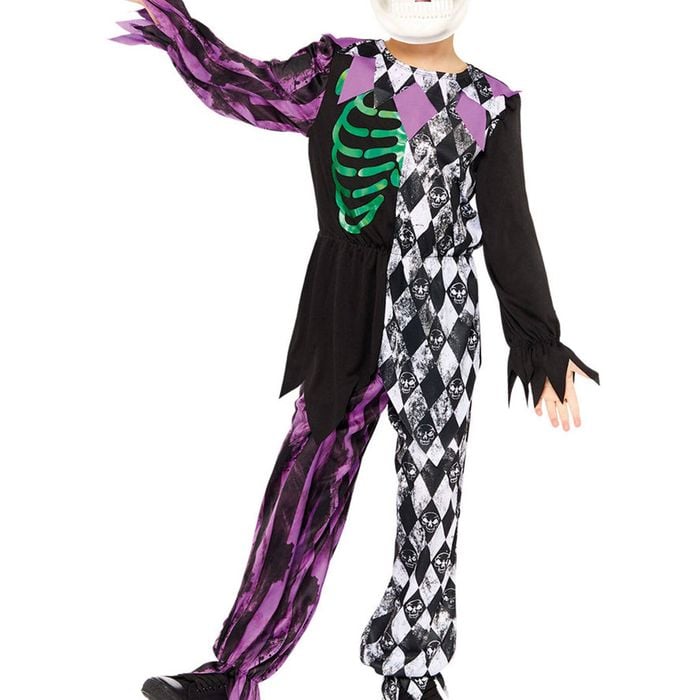 Crazed Jester Boys Purple And Green Halloween Costume - 6-8