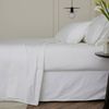 Bedding Co. Sheet Set 1200TC Egyptian Cotton White Stripe Double