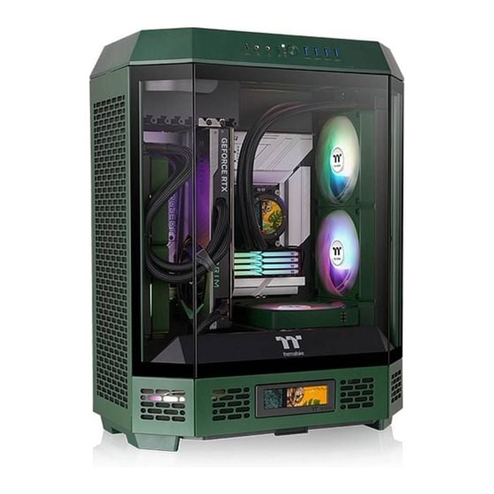 Thermaltake The Tower 600 Tempered Glass ATX Mid Tower Case - Racing Green [CA-1Z1-00MCWN-00]