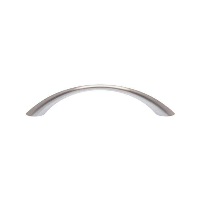 Ikonic 96mm Brushed Nickel Bow Handle - 10 Card