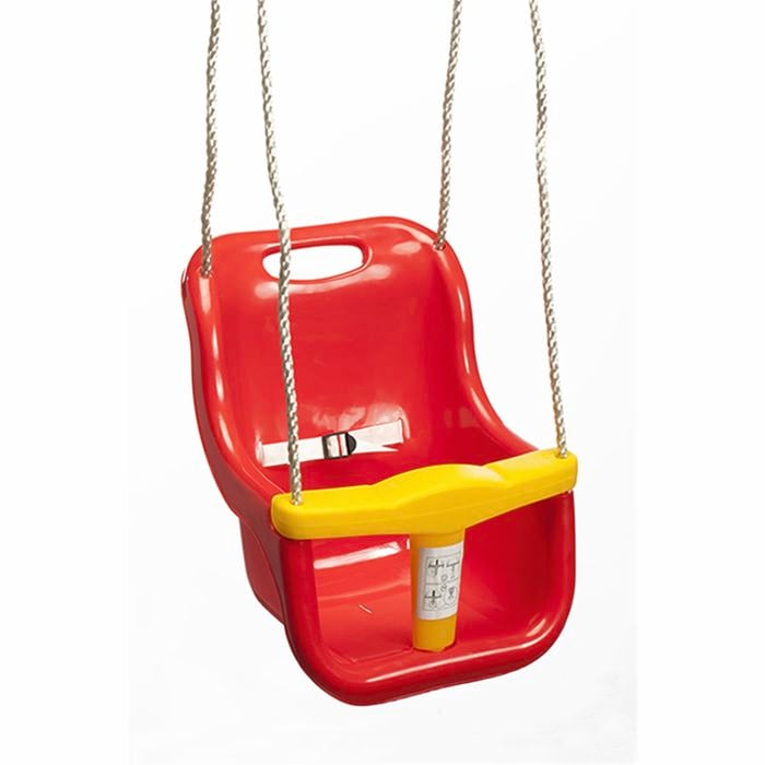 Swing Slide Climb Red Plastic Baby Swing Seat