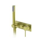 Gareth Ashton Brushed Brass Three Hole Bath/Shower Mixer Set WELS Not Star Rated Star 7L/min