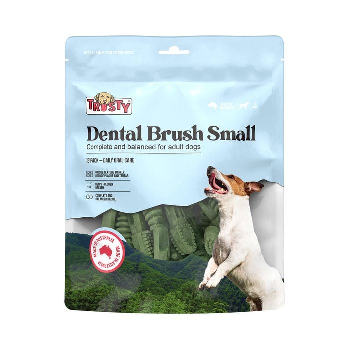 Trusty Small Dental Brush Dog Treats - Pack of 18