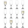 LAV Misket Glass Champagne Flutes - 190ml - Pack of 12