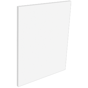 Lugna 521 x 400 x 16mm White End Panel
