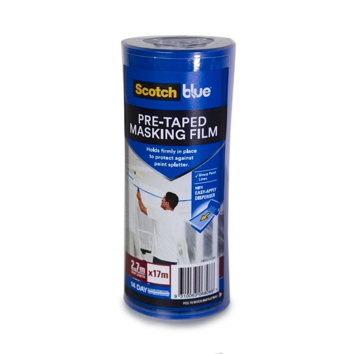 ScotchBlue 2.7m x 17m Pretaped Masking Film