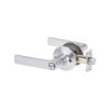 Lockwood Satin Chrome Symmetry Entrance Lever Set
