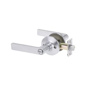 Lockwood Satin Chrome Symmetry Entrance Lever Set