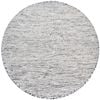 Handwoven Boondi Wool Rug-Ivory/Black-120x120cm