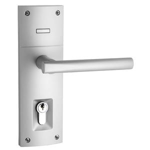 Gainsborough Satin Chrome Trilock Contemporary Align Double Cylinder Leverset