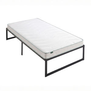Zinus Single Durable Quick Lock Metal Bed Frame & Bonnell Spring Mattress Set, Essential Inner Spring
