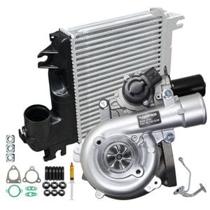 Upgrade Billet Turbo+50mm Intercooler And Genuine Oil Feed Pipe For Toyota Hilux N70 D4d Kun26 1kd-ftv 3. 0l