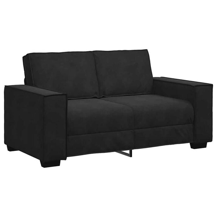 vidaXL 2-Seater Sofa Black 120 cm Velvet sofa 2-seater couch velvet sofa couch