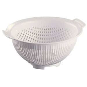 Araven Polypropylene Colander Round White 235mm 2.5l Commercial Kitchen Strainer
