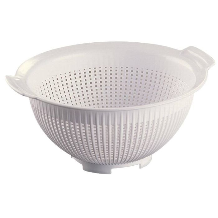 Araven Polypropylene Colander Round White 235mm 2.5l Commercial Kitchen Strainer